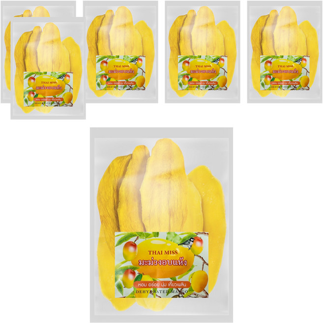 thai miss 泰想念 泰國芒果乾, 200g, 6包