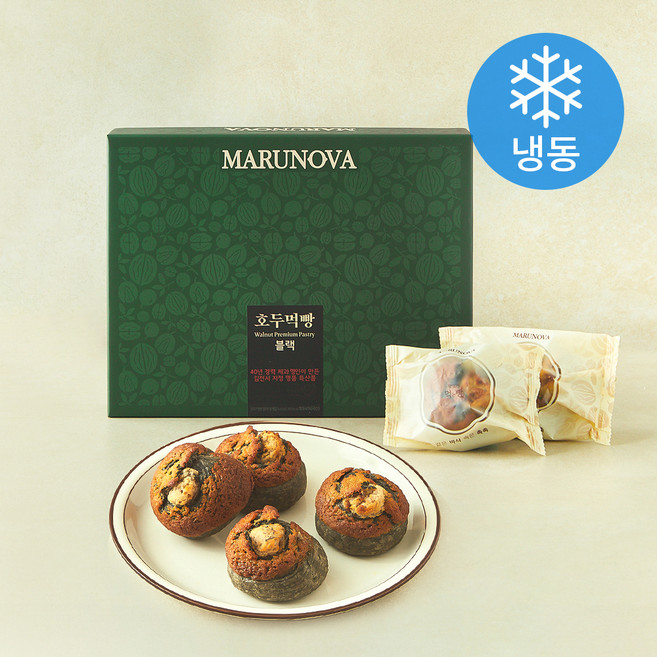 마루노바 호두먹빵 블렉 (냉동), 60g, 1개, 9개입