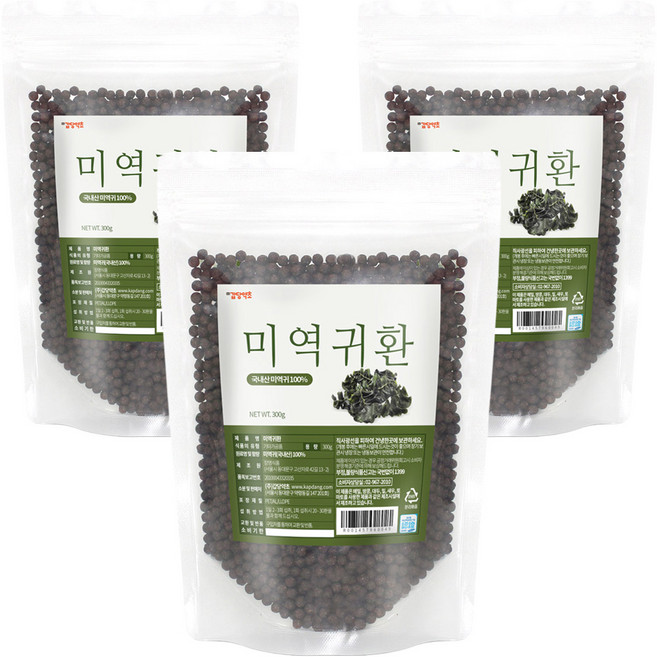 갑당약초 미역귀 환, 3개, 300g