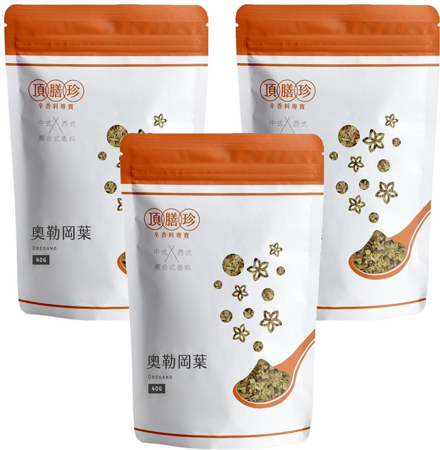 頂膳珍 奧勒岡葉, 40g, 3包