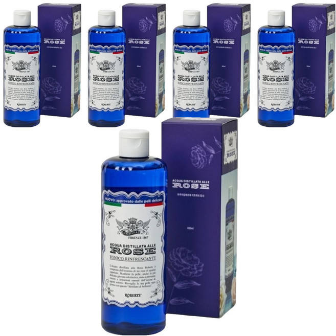 아쿠아알레로제 로버츠 장미수 스킨, 400ml, 5개