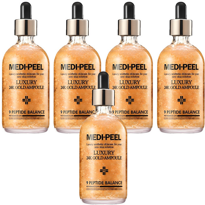 메디필 럭셔리 24k 골드 앰플, 100ml, 5개