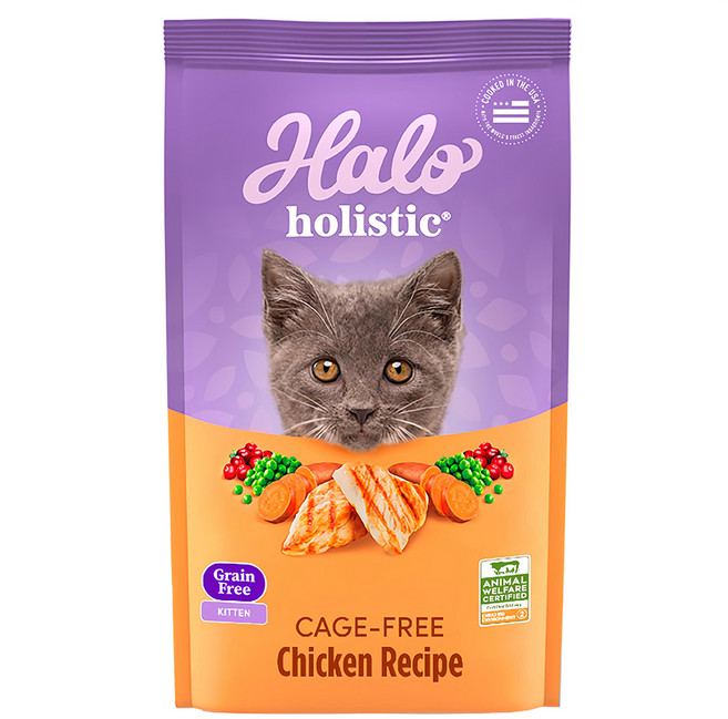 Halo 嘿囉 幼貓用 無穀乾飼料, 雞肉, 4530g, 1包