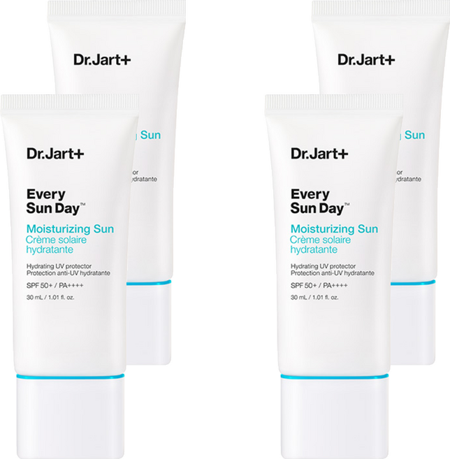 닥터자르트 에브리 선 데이 모이스처라이징 선크림 SPF50+ PA++++, 30ml, 4개