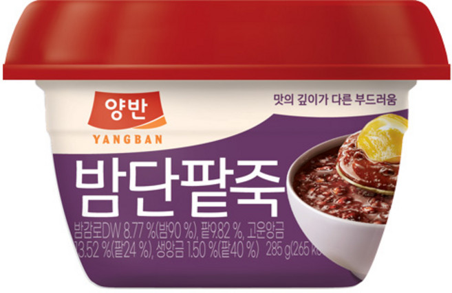양반 밤단팥죽, 285g, 1개