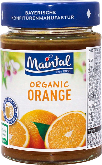 마인탈 유기농 사과즙으로 만든 오렌지잼, 200g, 1개