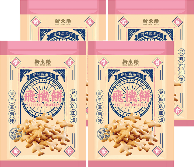新東陽 飛機餅, 120g, 4包