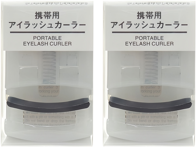 MUJI 無印良品 台灣公司貨 攜帶睫毛夾 58mm, 2個, 白色