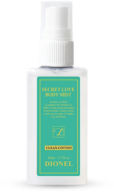 디오넬 시크릿러브 바디미스트 클린코튼, 80ml, 1개 - 쿠팡