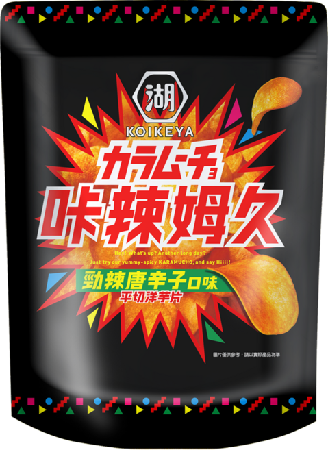 KOIKEYA 湖池屋 咔辣姆久 勁辣唐辛子洋芋片, 500g, 1個