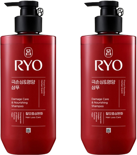 RYO 呂 全方位頭皮養護洗髮精 染燙受損, 480ml, 2瓶