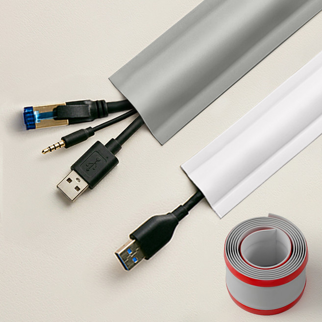 탐사 케이블 몰딩 테이프 3m, 그레이, 1개