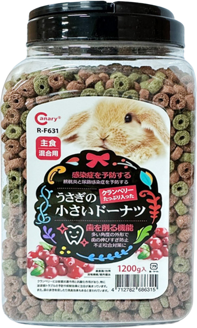 Canary 紀之善寵兔蔓越莓磨牙主食 R-F631, 1個, 1.2kg