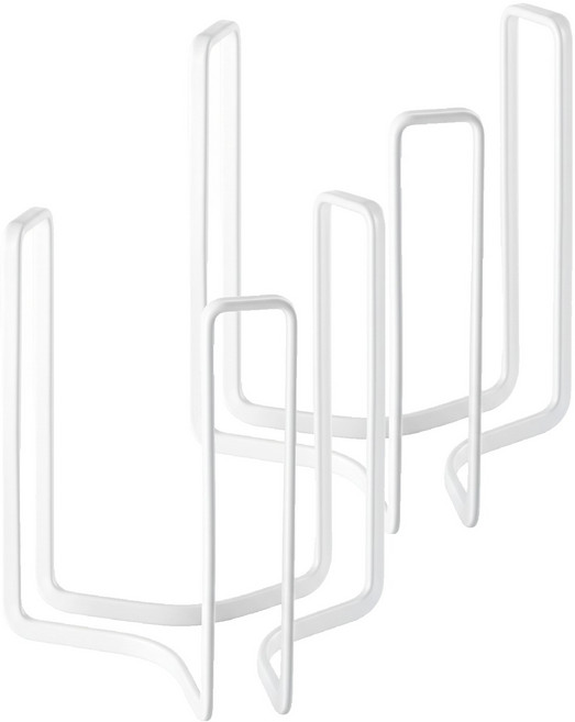 小麥購物 日式廚房碗杯架 C005 大 209g, 1層, 白色, 2個