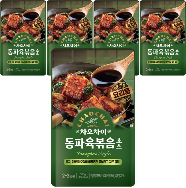 차오차이 동파육볶음 소스, 100g, 5개