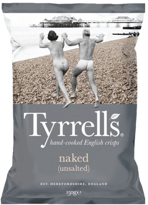 Tyrrells 泰勒思 洋芋片 無調味, 150g, 1包