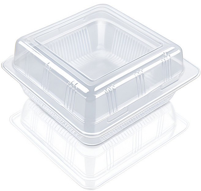 어반플레어 PET 사각용기 뚜껑 세트, 100개입, 1세트