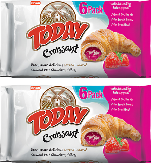 土耳其 TODAY 可頌麵包 草莓味, 2包, 270g