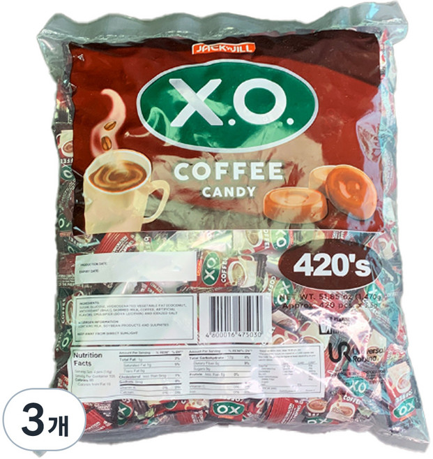 XO 커피캔디, 1.47kg, 3개