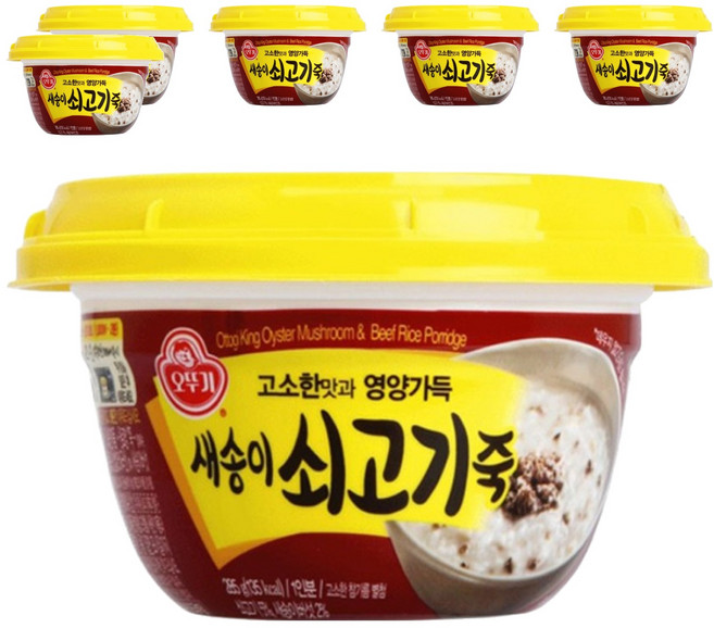 오뚜기 새송이 쇠고기죽, 285g, 6개