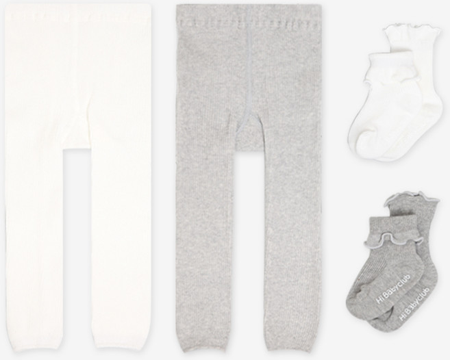 하이베이비키즈 러블리타이즈 2종 + 양말 2종 세트