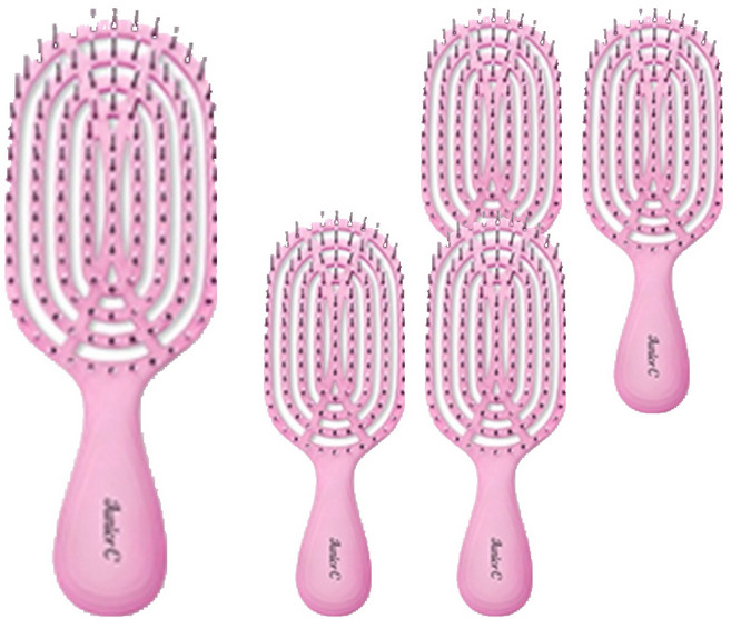 뉴웨이 헤어브러쉬 주니어씨, Pink, 5개