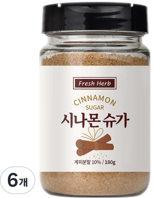신선약초 시나몬슈가, 180g, 6개