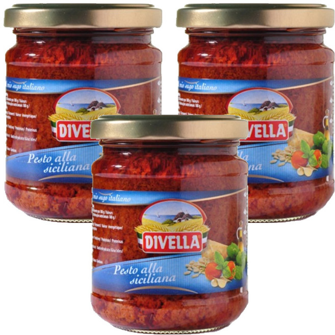 DIVELLA 德威樂 西西里青醬, 190g, 3個