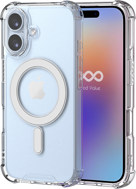 굿밸류 맥세이프 클리어 젤하드 휴대폰 케이스 에어범퍼