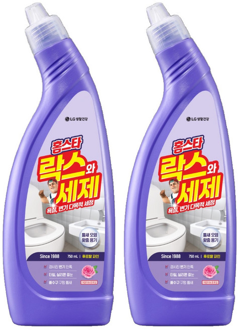 홈스타 락스와 세제 후로랄파인, 750ml, 2개
