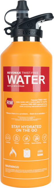 REVOMAX 銳弗 滅火器系列 保溫瓶 8.7 x 30.5cm, 烈日黃, 950ml, 1個
