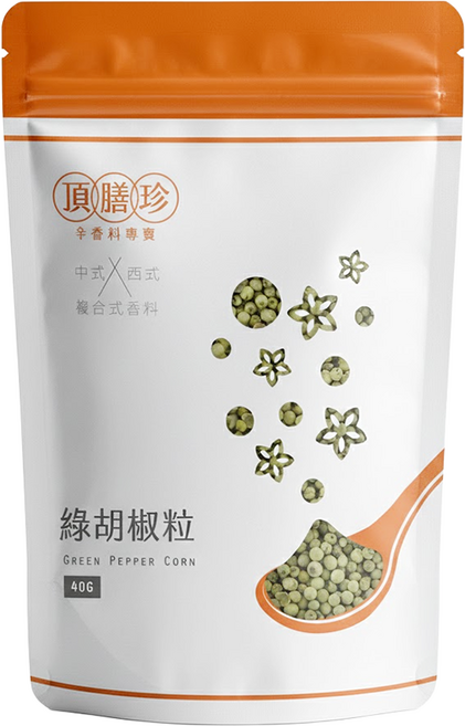 頂膳珍 綠胡椒粒, 40g, 1包