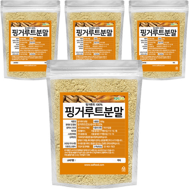 생생드림 핑거루트 분말, 4개, 500g