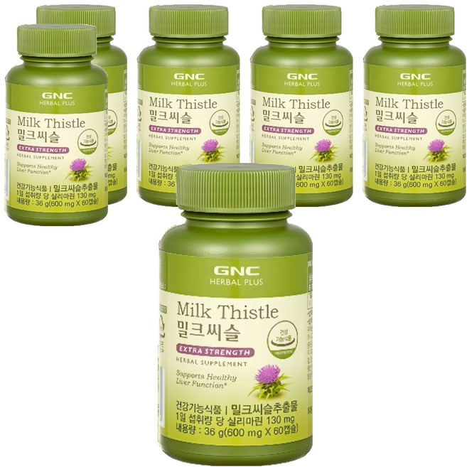GNCHERBALPLUS 밀크씨슬, 60정, 6개