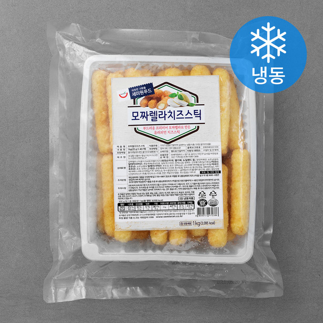 세미원 모짜렐라치즈스틱 (냉동), 1kg, 1개