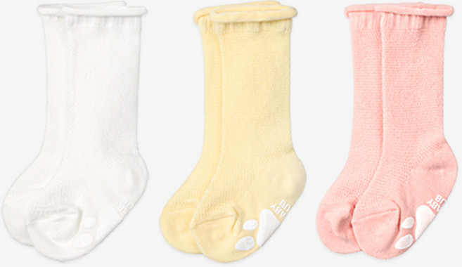 하이베이비키즈 매쉬 롤링 니삭스 3종 세트