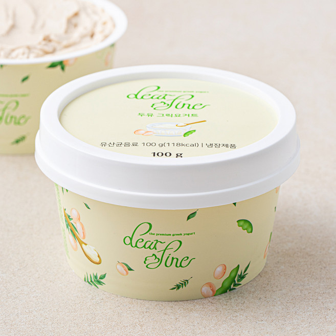 디어파인 두유 그릭요거트, 100g, 1개입, 1개