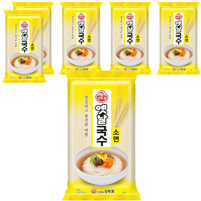오뚜기옛날 국수 소면, 900g, 6개