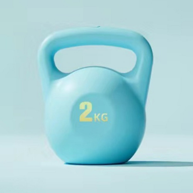 순잠 체력 강화 근력 홈 트레이닝용 물주입 케틀벨, 블루, 1개, 2kg