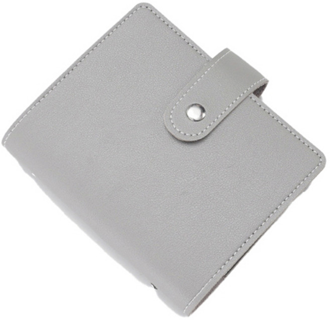 클레르 비즈니스 카드 명함 정리 보관 케이스 포켓 명함 북 64매, 그레이