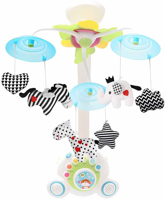 꿈나라 타이니러브 호환 교체용 흑백 인형 모빌 6p 세트, 러블리 + 도형, 1세트