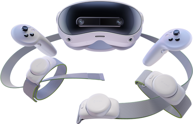피코 4 울트라 MRVR 헤드셋 12GB+256GB + 모션 트래커 + 허리용 트래커 세트, 1세트