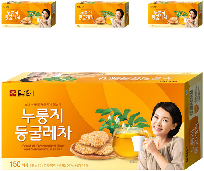 담터 누룽지 둥굴레차, 1.5g, 150개입, 4개