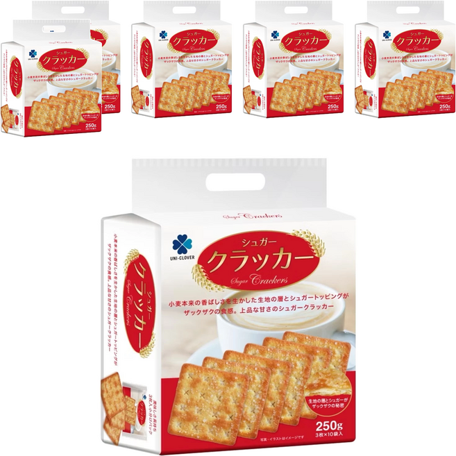 HUP SENG 滿足感甜味蘇打餅, 250g, 6袋