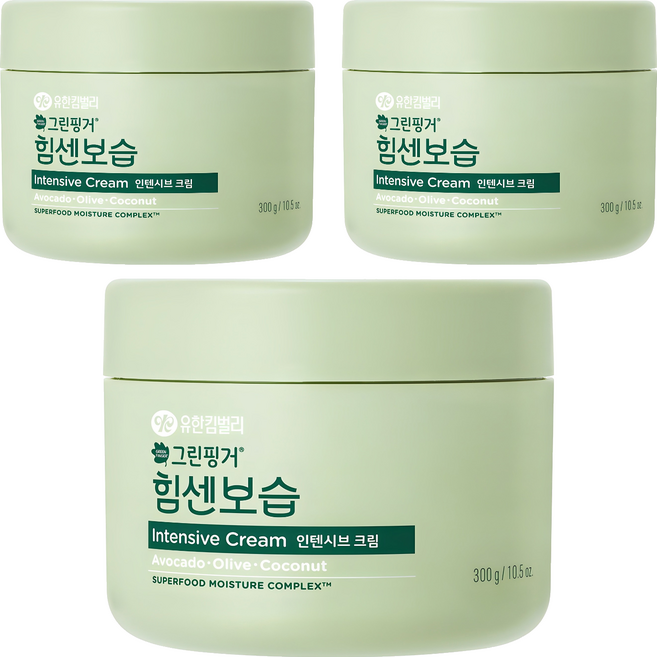 그린핑거 힘센보습 인텐시브 유아크림, 300g, 3개
