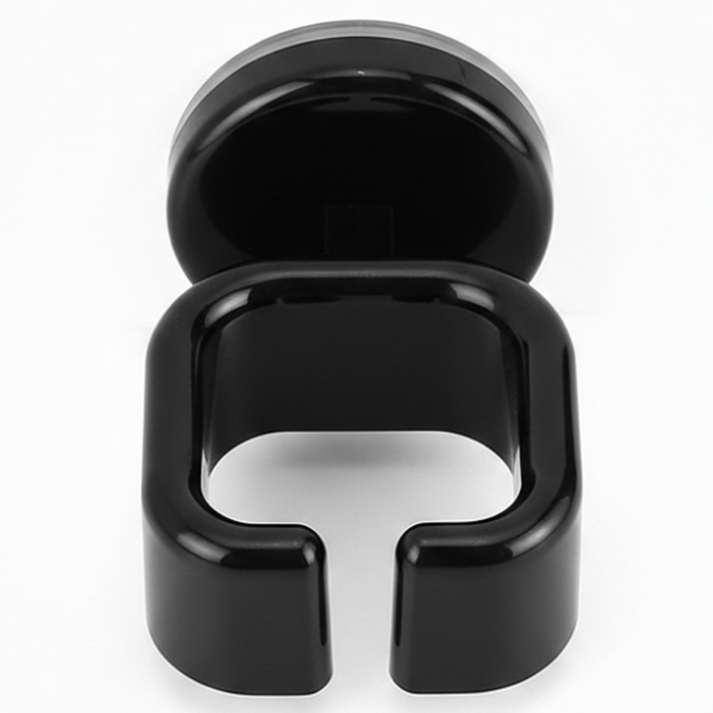 벨로나이트 각도조절 흡입컵 욕실 드라이기 거치대, 블랙, 1개