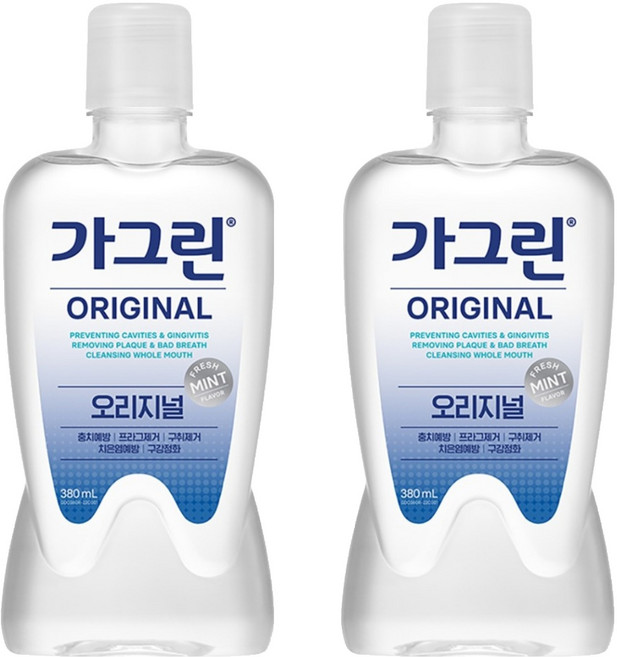 가그린 오리지널 구강청결제, 380ml, 2개