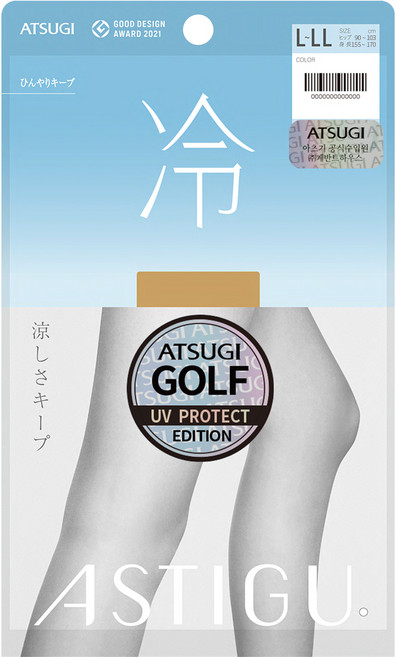 아츠기 골프 지속방열 냉 팬티 스타킹, 베이지(FP6002C), 1개