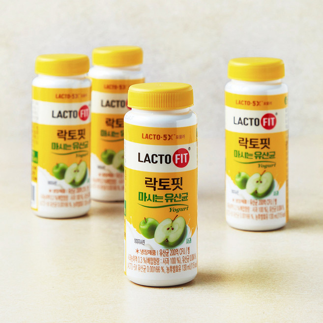 종근당건강 락토핏 마시는 유산균 사과, 130ml, 4개입, 1개