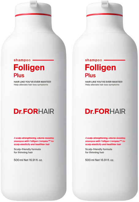 닥터포헤어 폴리젠 플러스 샴푸, 500ml, 2개